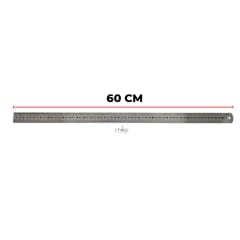 Regla Metalica 60 CM - 24 Pulgadas