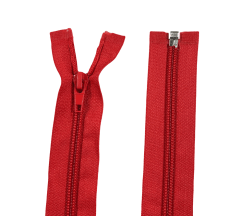 CIERRE NYLON #5 ROJO 45 CM/25 PCS
