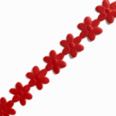 Flor Pétalos Rojo 20mm,10yds.