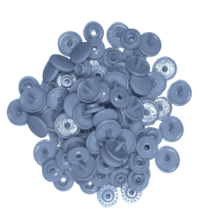 Broche snap Gris Plata