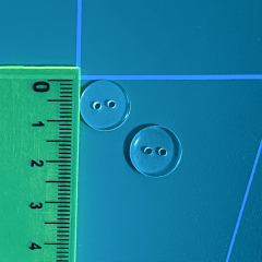 botón clásico (20 L-12 mm)144 unid. Transparente