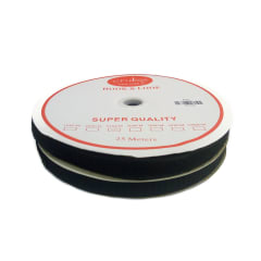 Velcro Negro 2,5CM (Par Rollos 25 Mts)
