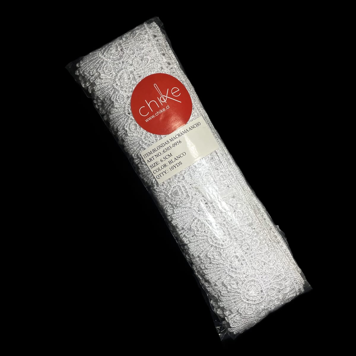 Blonda Macrame 0956 Blanca 6.5cm 10Yds1