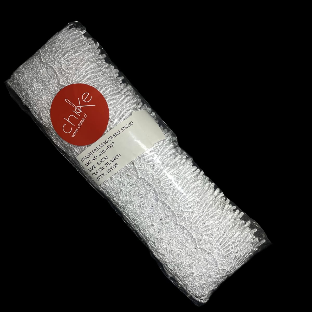 Blonda Macrame 0957 Blanca 6.5cm 10yds1