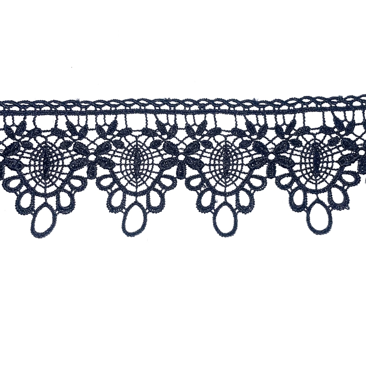 Blonda Macramé 0958 Negro 5cm 10yds 1