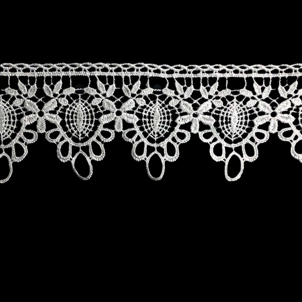 Blonda Macrame 0958 Blanca 7.5 cm 10 Yds 1