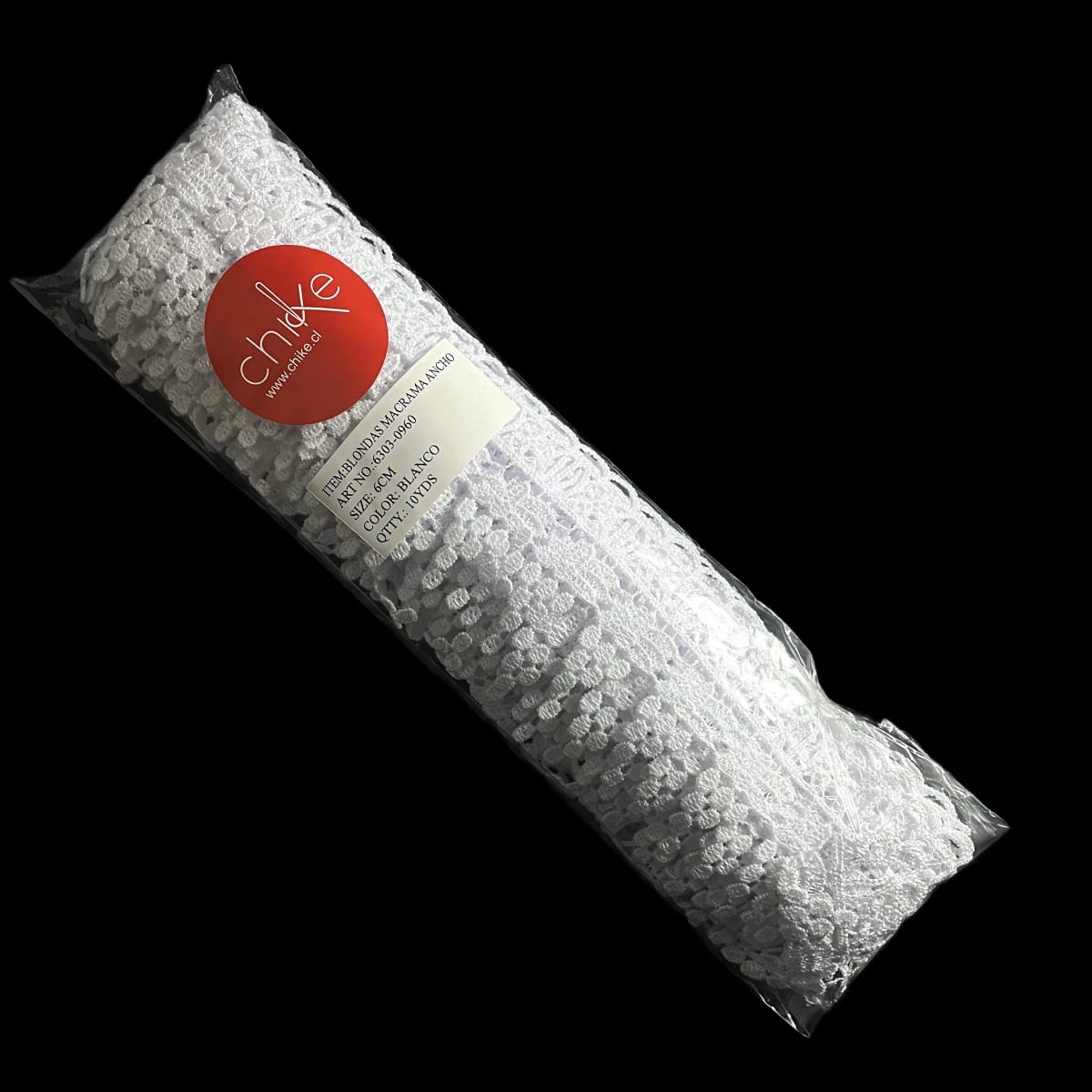 Blonda Macrame 0960 Blanca 6cm 10 Yds1