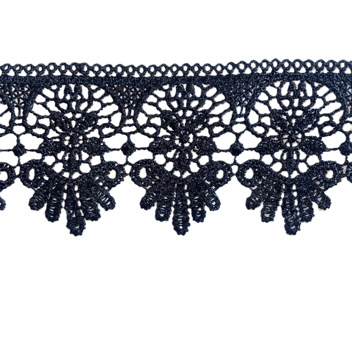 Blonda Macrame 0962 Negro 5.5cm 10 yds 1