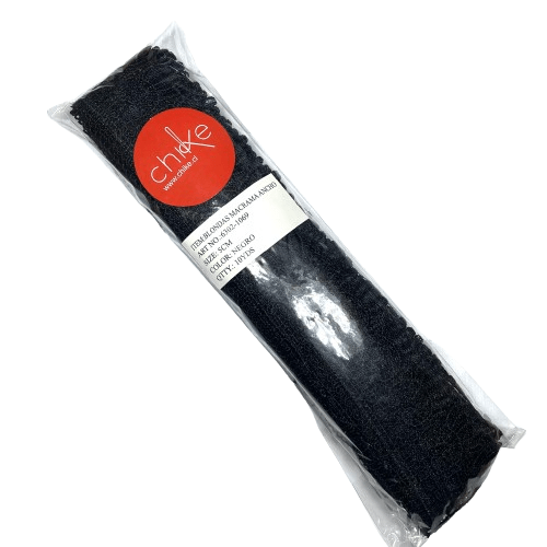 Blondas Macrame Negra 1069 5cm 10yds1