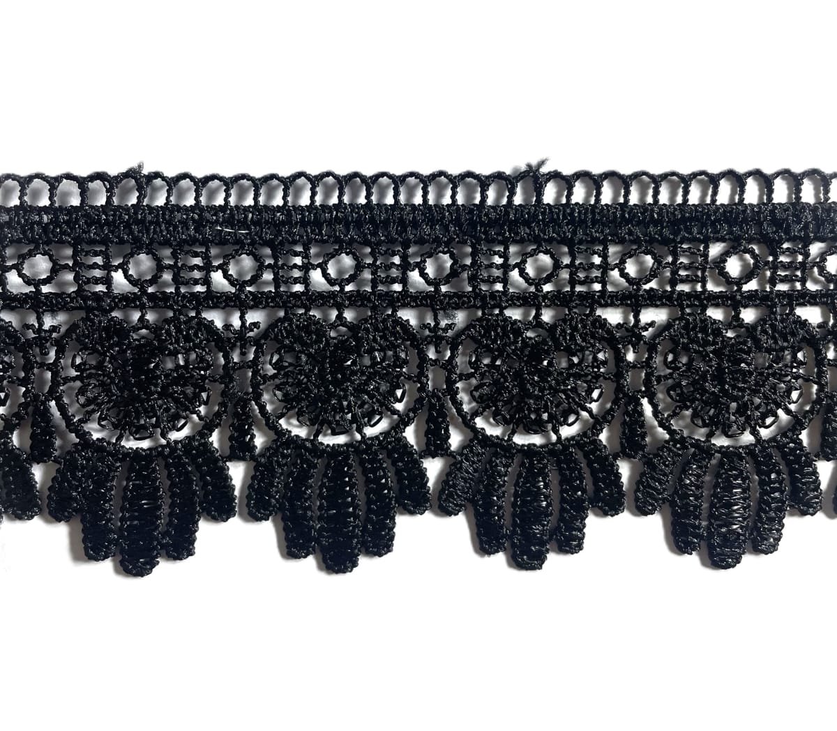 Blondas Macrame Negra 1069 5cm 10yds 1