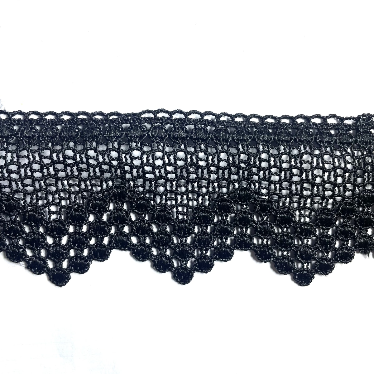 Blondas Macrame 1070 Negro 5cm 10yds 0