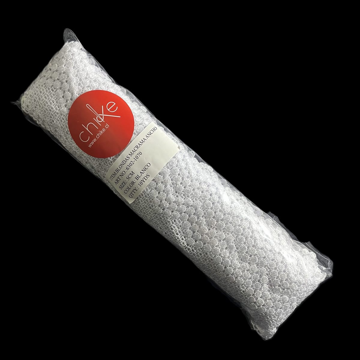 Blonda Macrame 1070 Blanca 5cm 10yds1