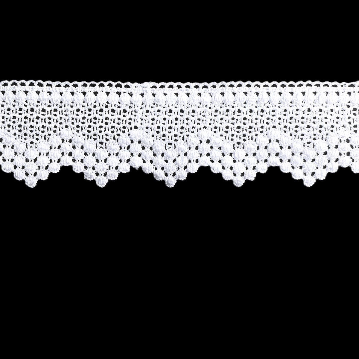 Blonda Macrame 1070 Blanca 5cm 10yds 1