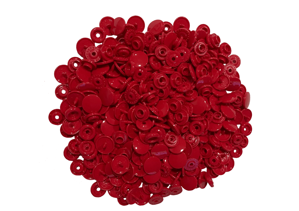 Broche snap 12.2mm - Rojo 0