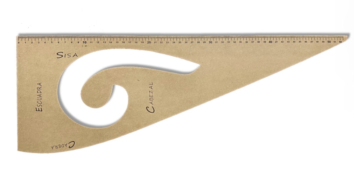 REGLA 52cm ESCUADRA MÚLTIPLE MDF1
