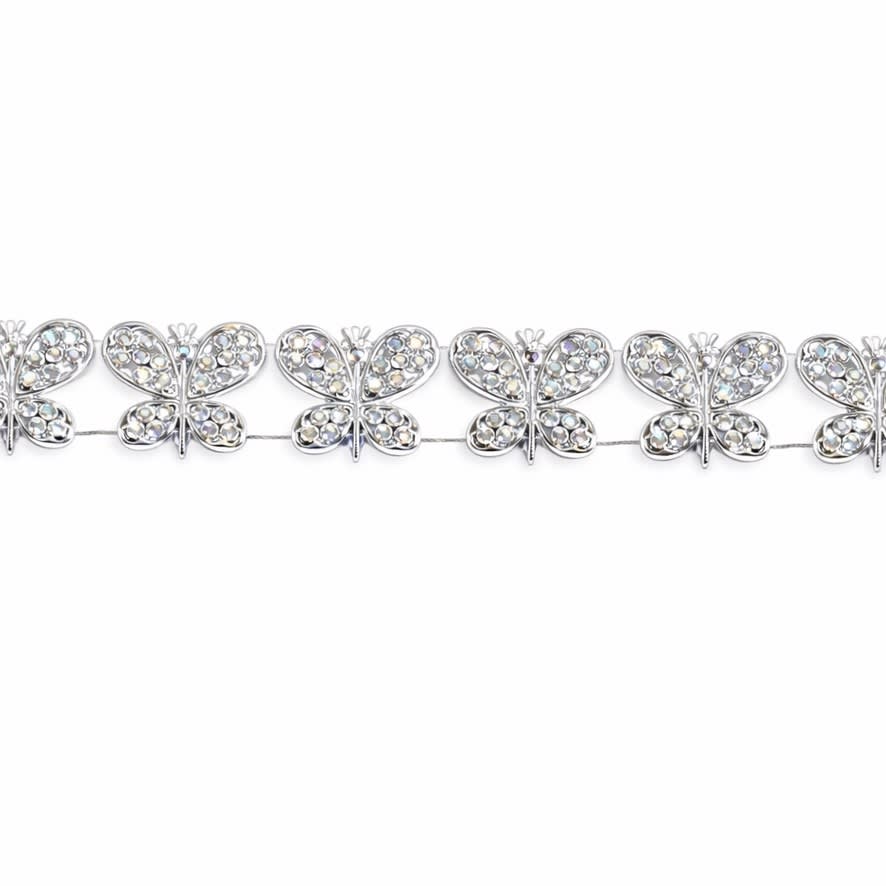 Adorno Fantasia Mariposa plata 6706-0389A2