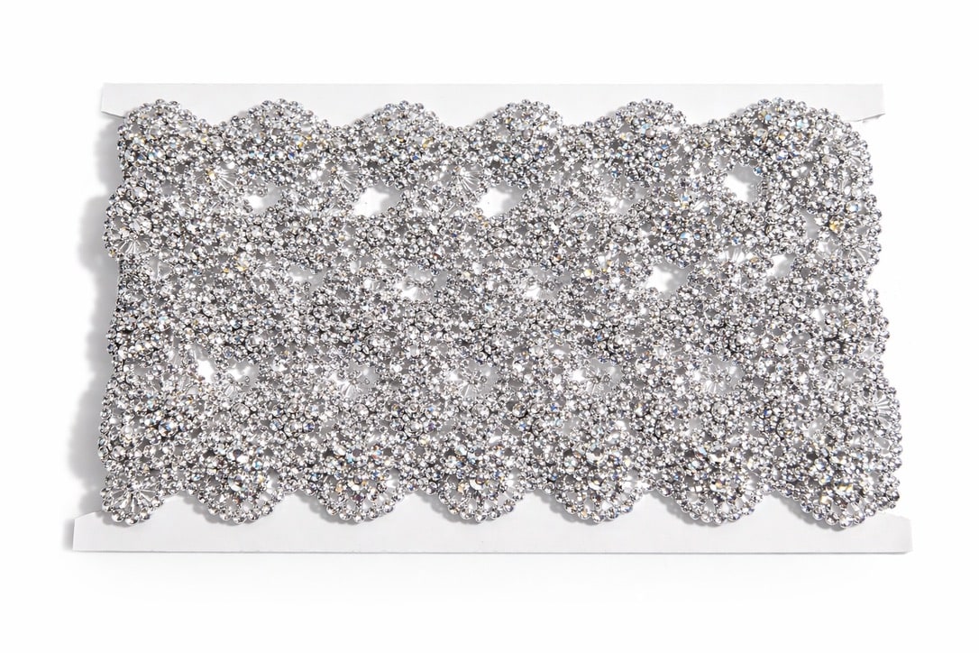 Adorno Fantasía Plata 30mm 5yds1