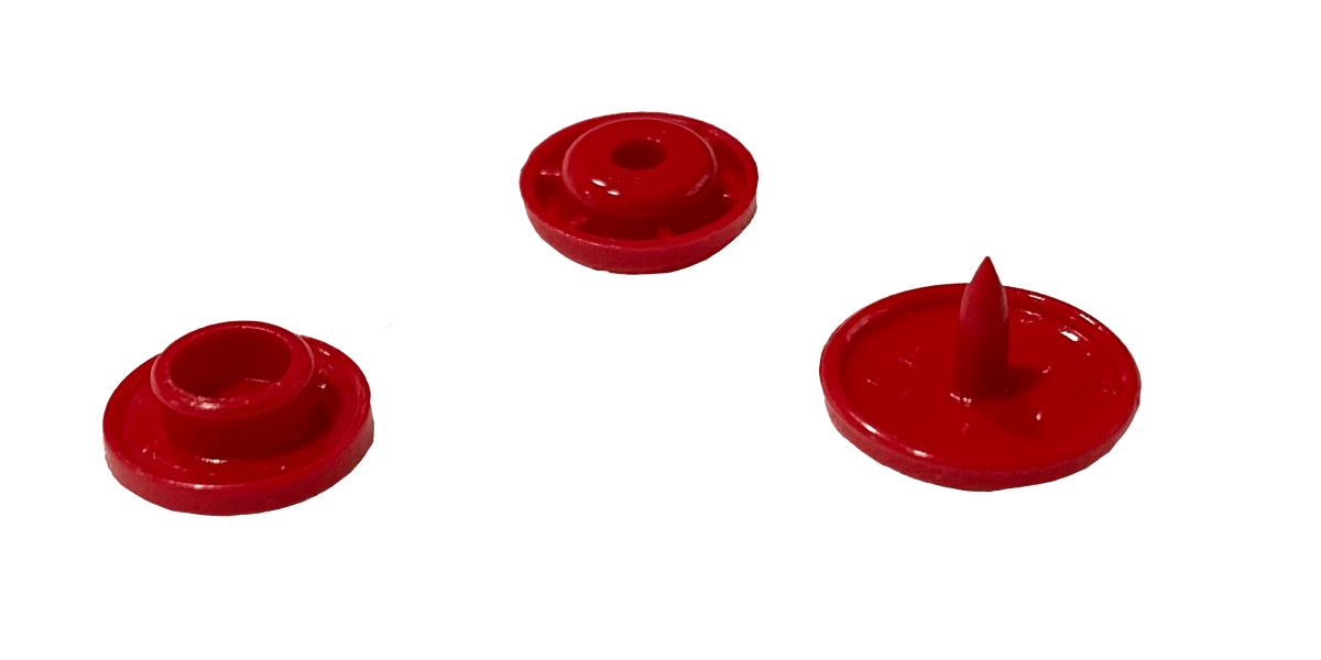 Broche snap 12.2mm - Rojo2