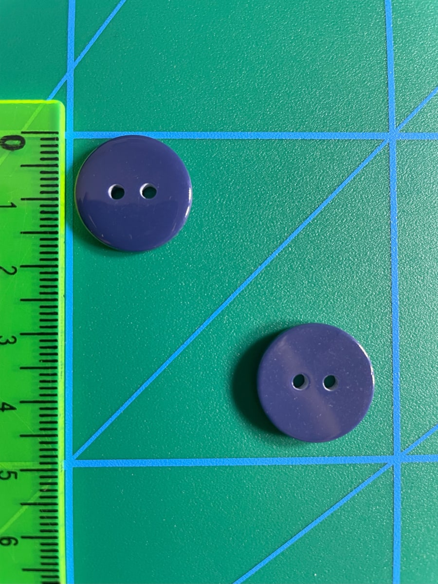 Botón Clásico Azul Marino (28 L-18 mm) 0