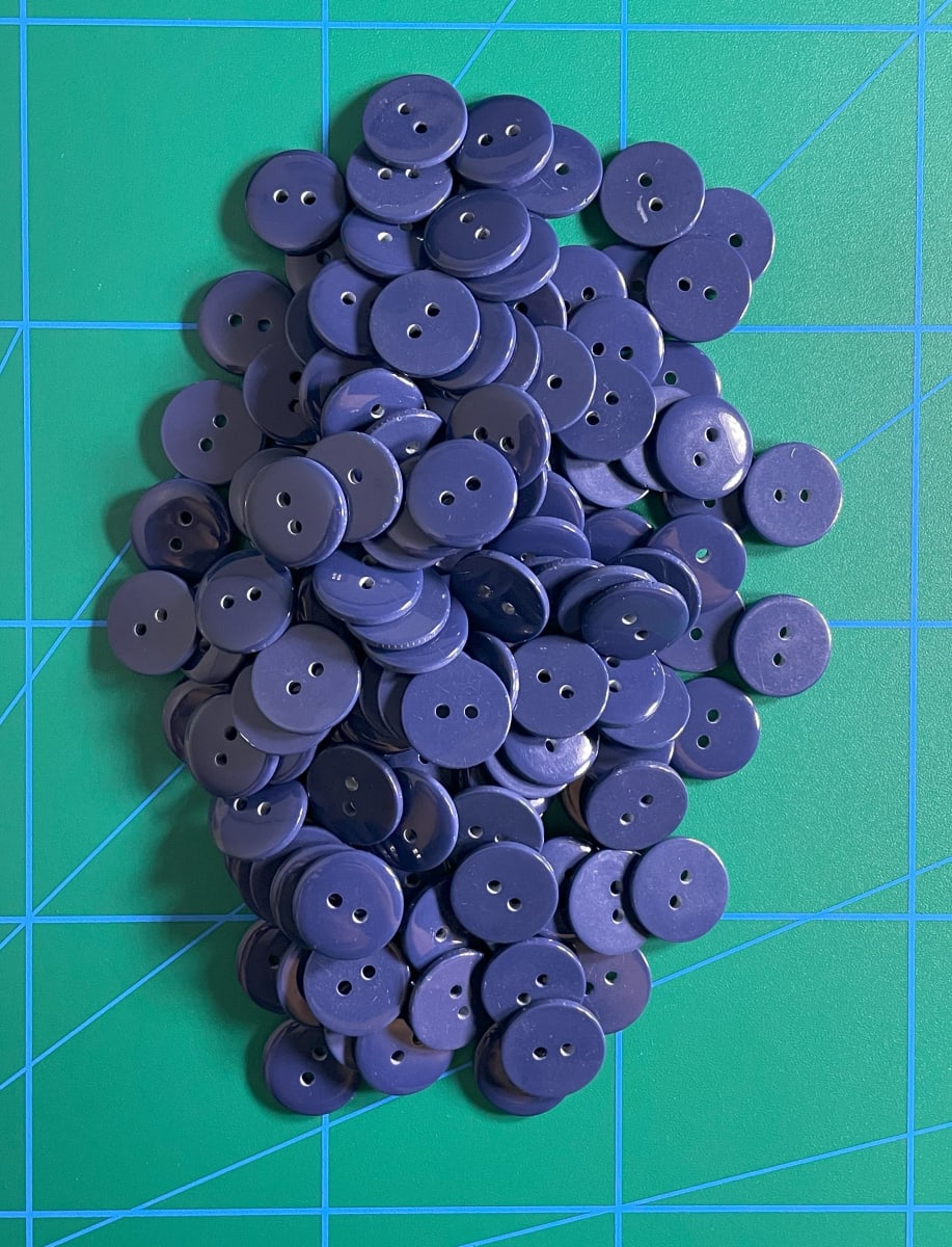 Botón Clásico Azul Marino (28 L-18 mm)2