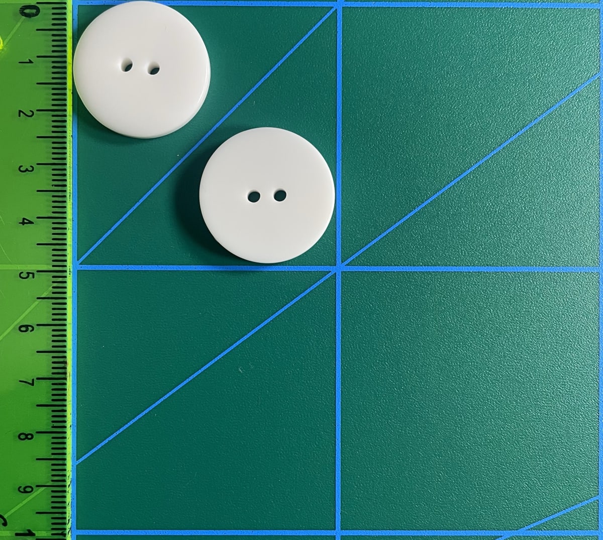 botón clásico Blanco (40 L-25 mm)1