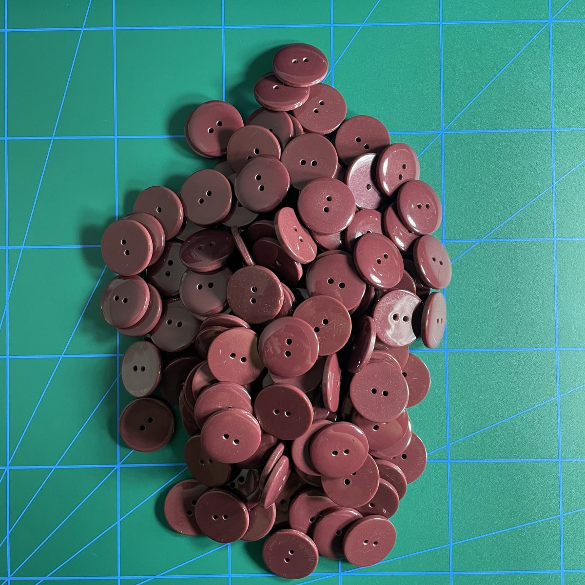 botón clásico Burdeo (40 L-25 mm) 1