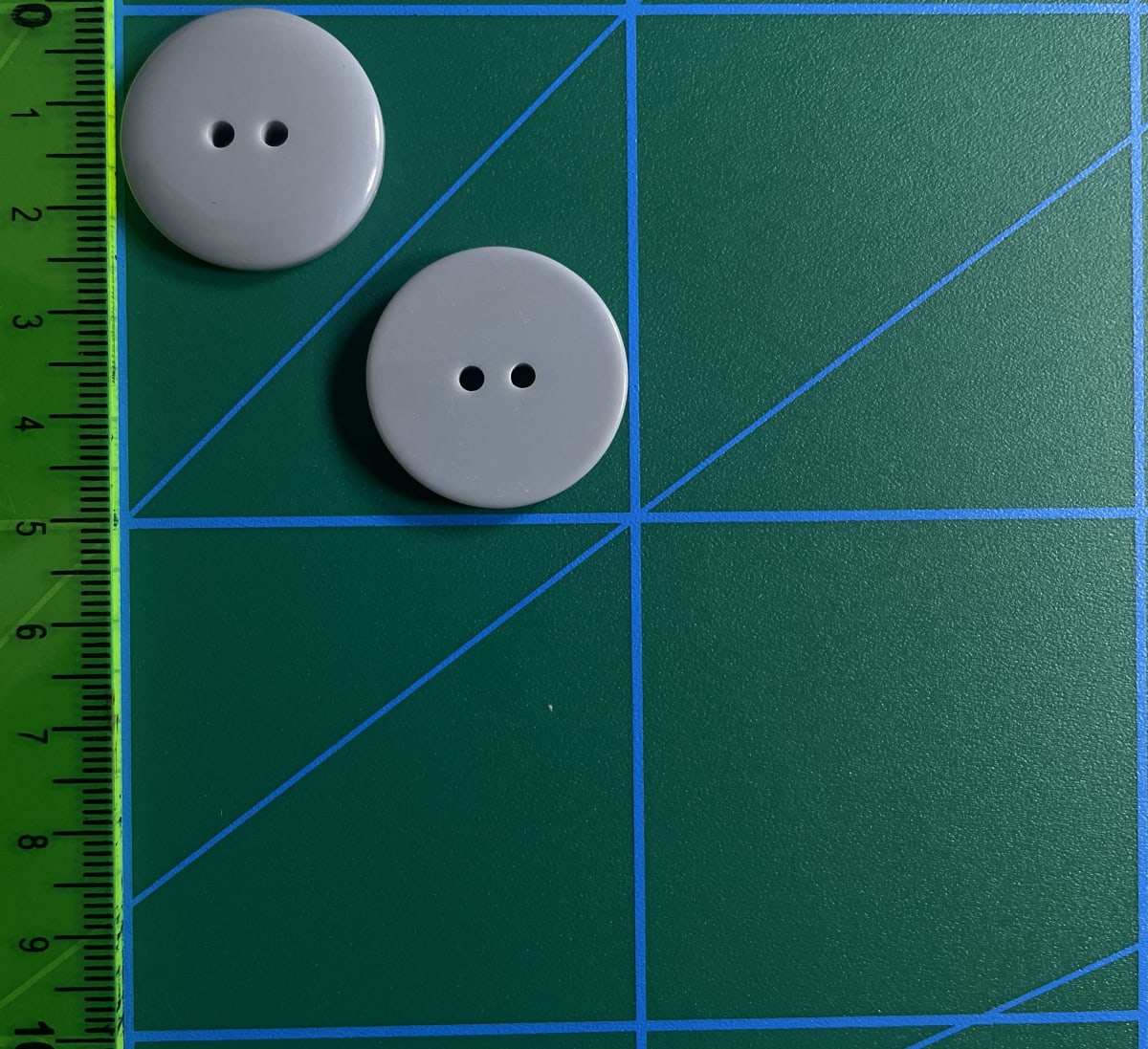 botón clásico Gris Plata (40 L-25 mm)1