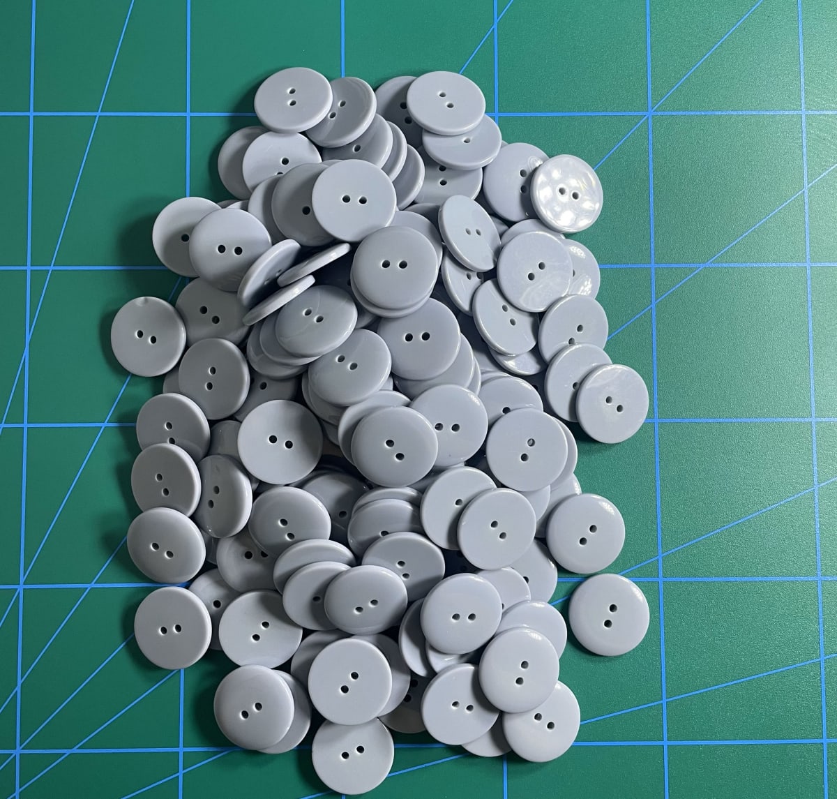 botón clásico Gris Plata (40 L-25 mm) 1