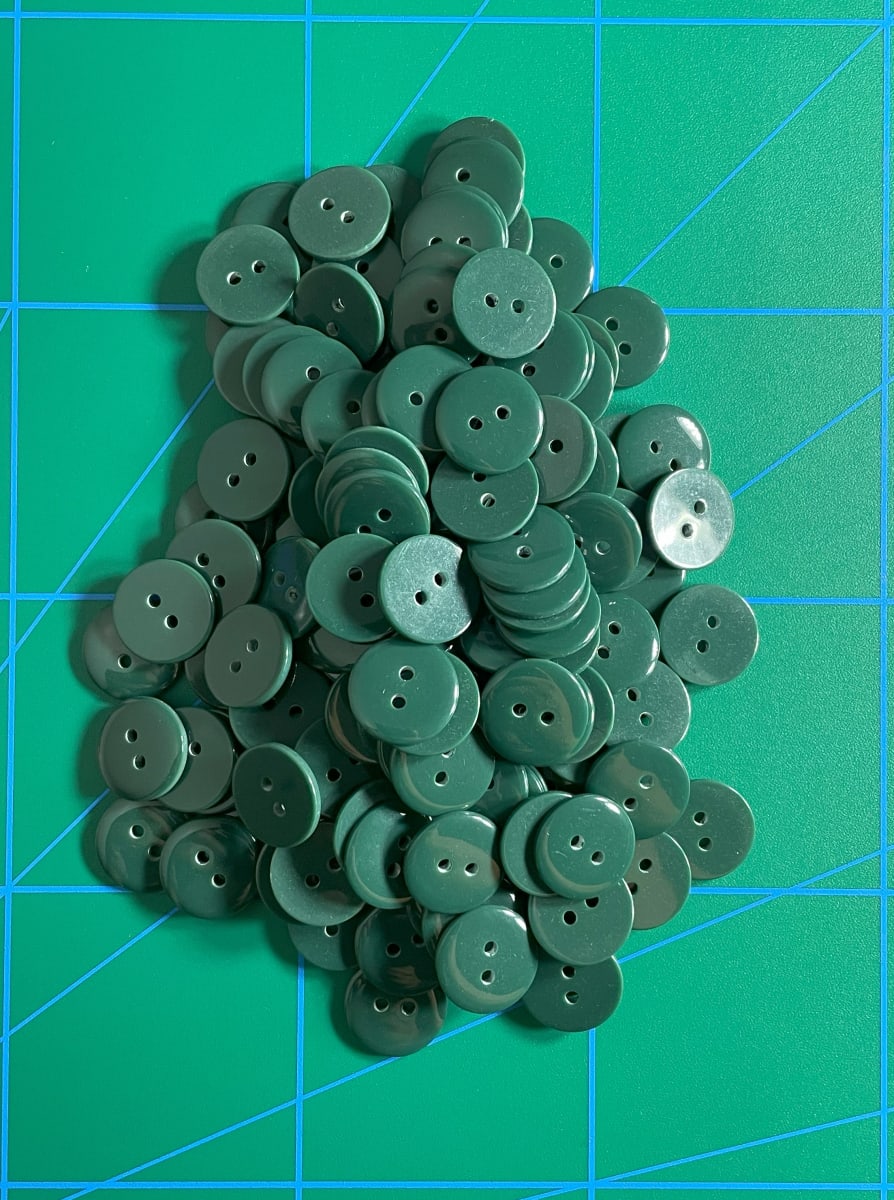 Botón Clásico Verde Botella (28 L-18 mm)1