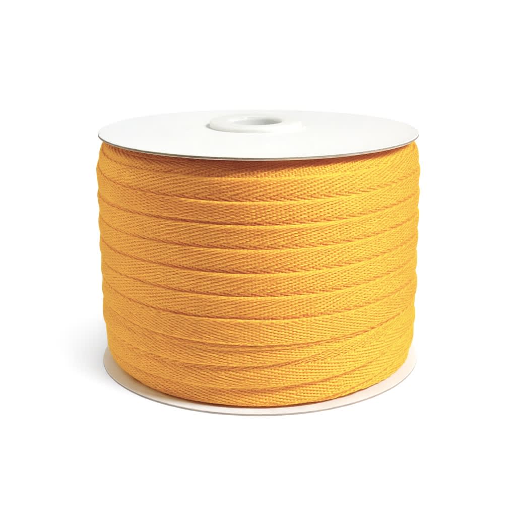 Cinta Espiga Poliéster 10mm. Amarillo Oro Rollo 100mts. 1