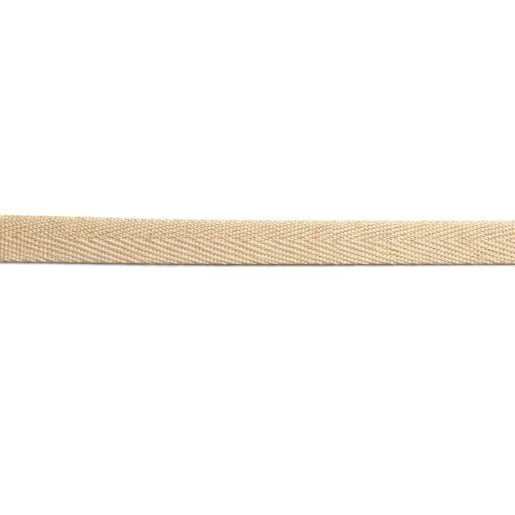 Cinta Espiga Poliéster 25mm. Crudo Rollo 50mts.2