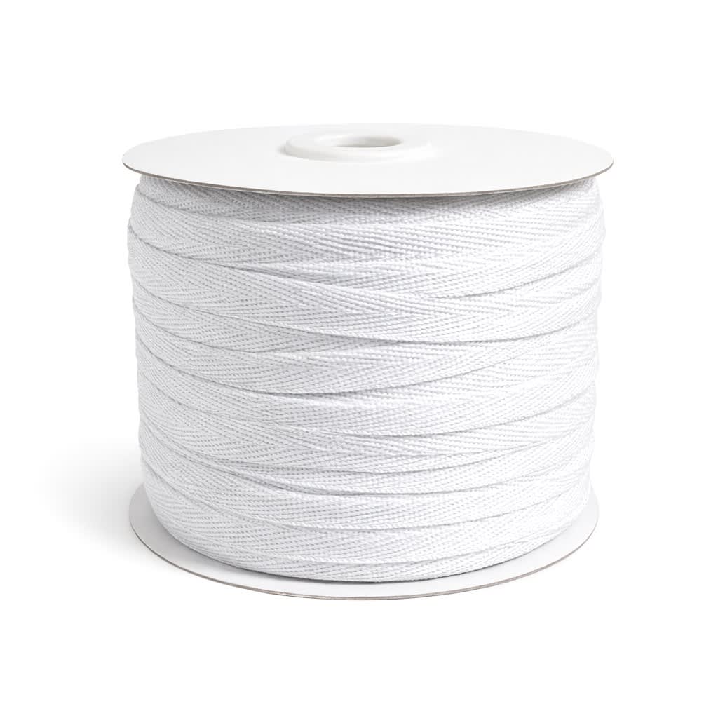 Cinta Espiga poliéster 15mm Blanco Rollo 50mts. 1