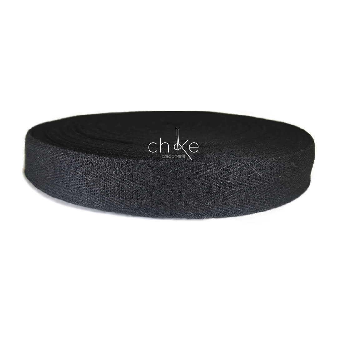Cinta Espiga 25MM NEGRO (50 yds) 0