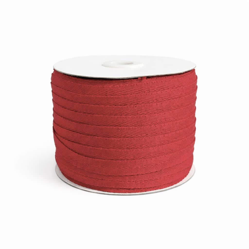 Cinta Espiga poliéster 15mm Rojo Rollo 50mts. 1