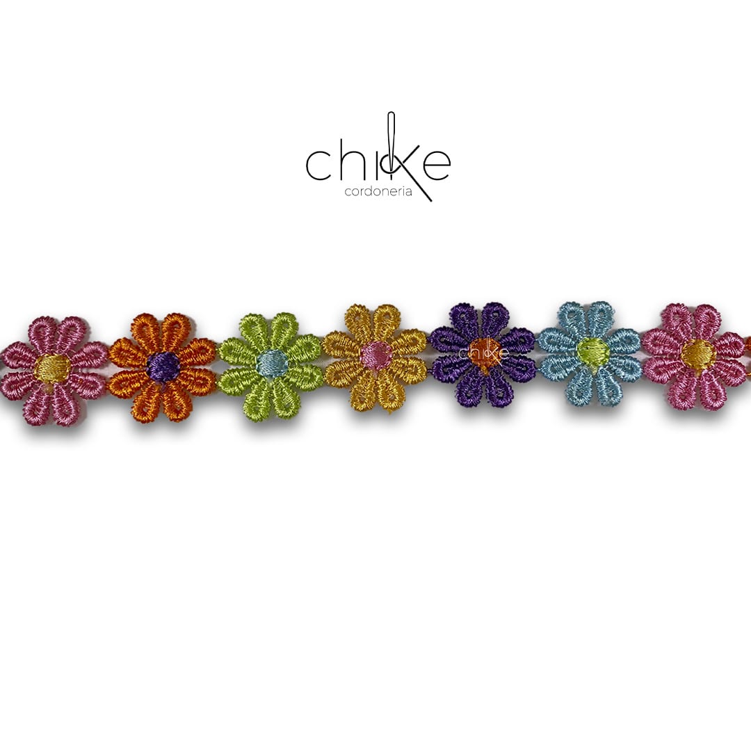 Flor Macrame Grande Colores (15 Metros)1