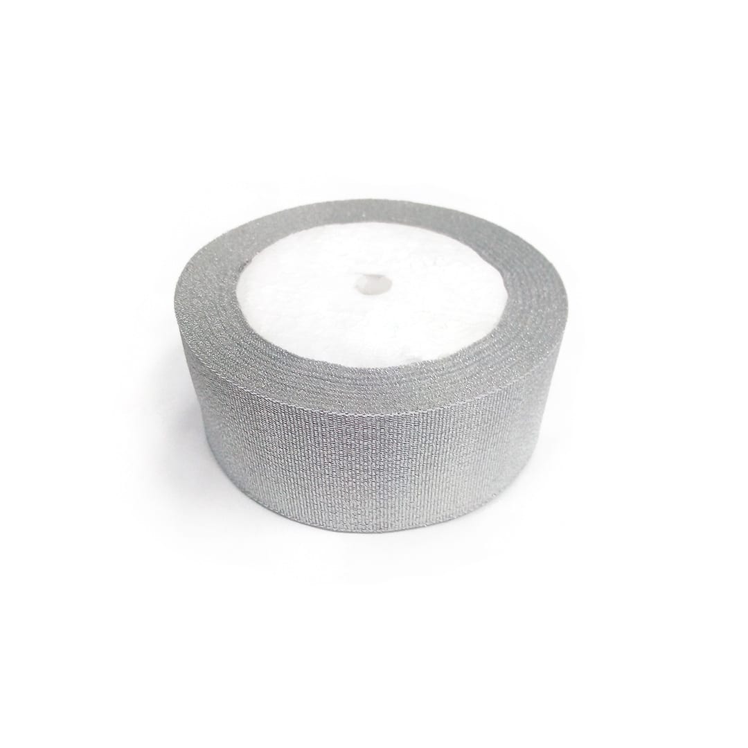 Cinta Matri Metalizado PLATA 38MM (Rollo 15 Mts)2