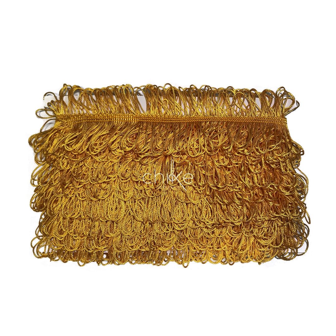 Flecos 4CM AMARILLO ORO (10 Mts) 1