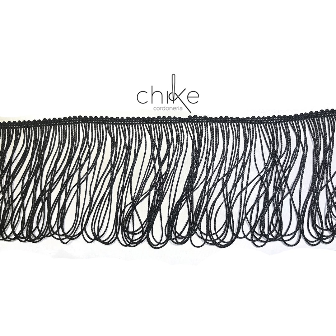 Flecos 10CM Negro  (10 Mts)1