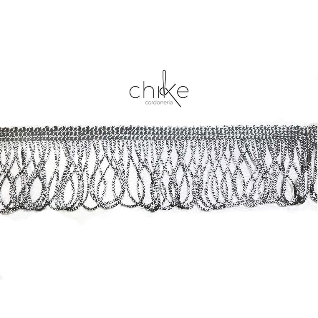 Flecos 4CM PLOMO PLATA (10 Mts)1