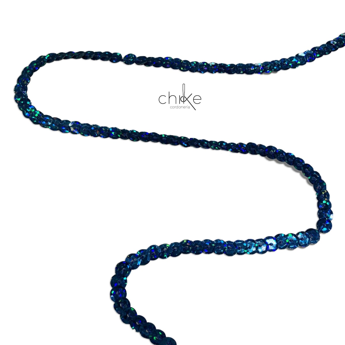 Cadena Lentejuelas Tornasol AZUL REY (80 Yardas)2