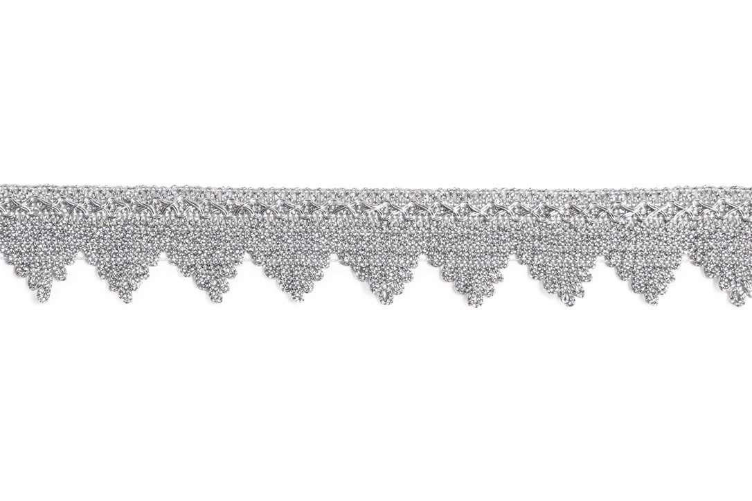 Metalizado Trinche Cadena Plata 40mm 30 metros 0