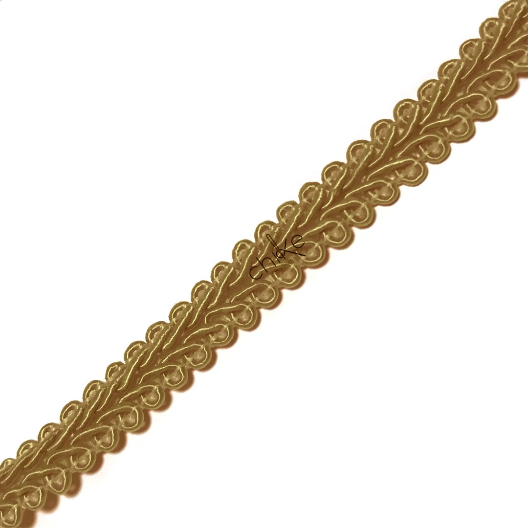 Pasamanería Trenza Mediano 15MM BEIGE (10 Mts)2