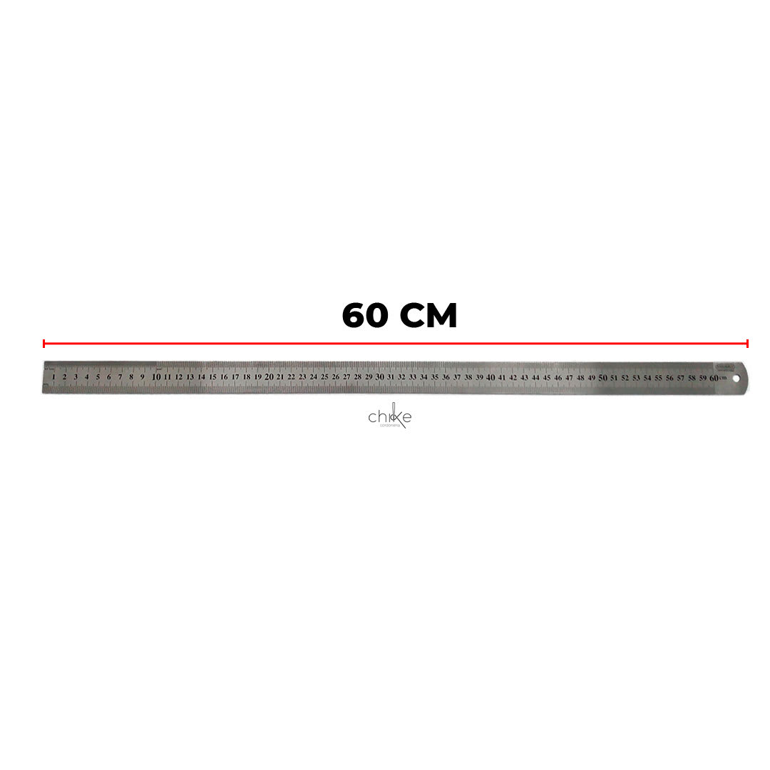 Regla Metalica 60 CM - 24 Pulgadas 0