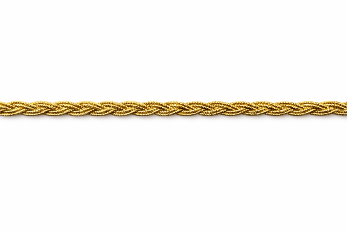 Trenza Dorado Lurex 4mm 20 metros1