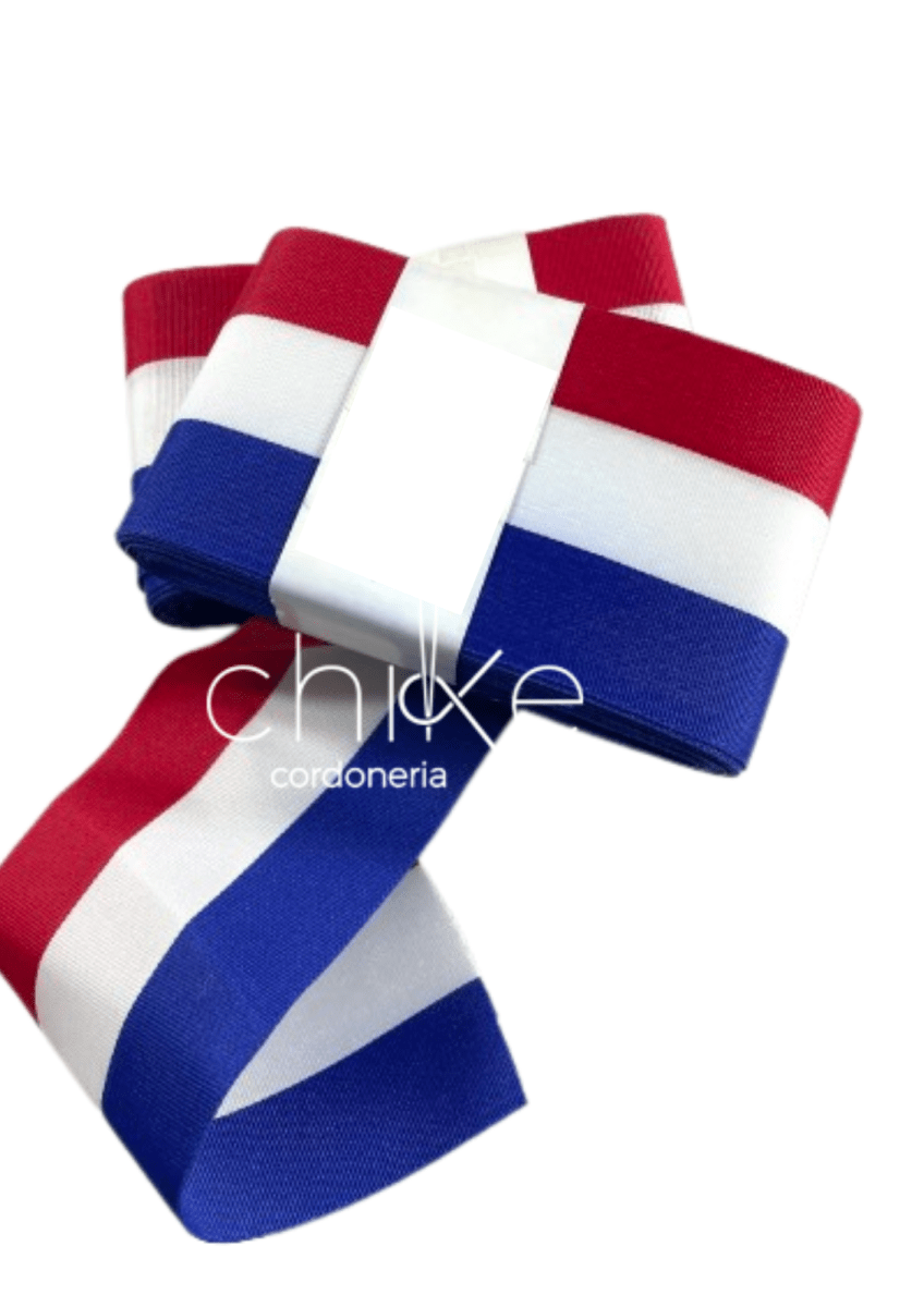 CINTA TRICOLOR PIEZA DE 10 METROS 9 CM 0