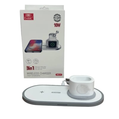 Cargador 3 en 1  para iPhone + iWatch + Airpods