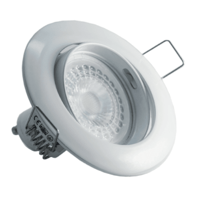 Foco Emb. INLAY Basculante GU-10 Blanco (D229)