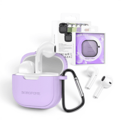 Audífonos Borofone BW29 True Wireless Bluetooth 5.3 Sin Gomitas Morado