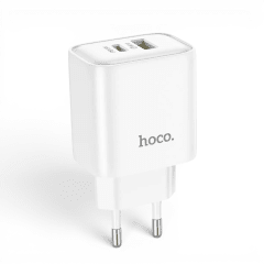 Cargador Hoco DC68 25W Doble Puerto USB-C y USB-A Carga Rápida Universal