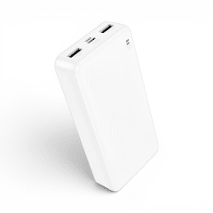 Power Bank Borofone BJ55A 20000mAh Doble Entrada USB-C Micro-USB Salida USB-A Blanco